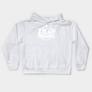 Duo driver logo v.1 (white) Kids Hoodie